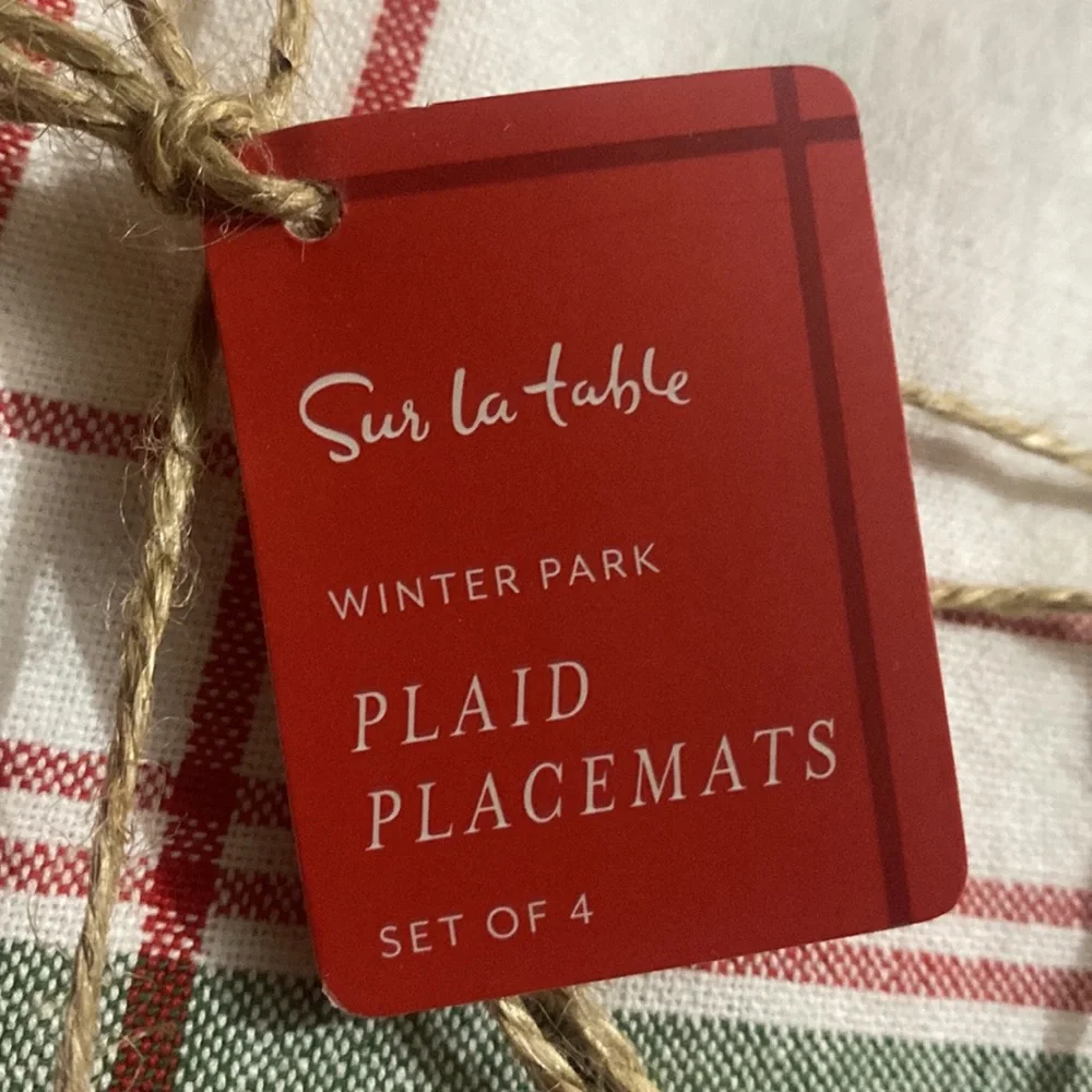 Sur La Table Plaid Placemats